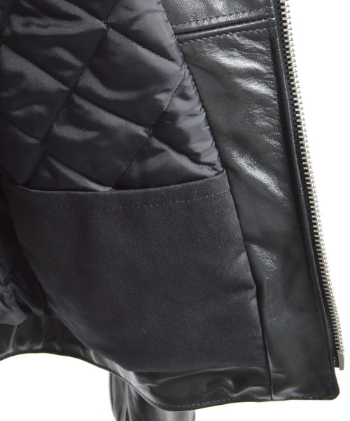 Schott(ショット)の「【Schott / ショット 】 613 SH ヴィンテージ ダブルライダースジャケット(ライダースジャケット・メンズ・ブラック・40/38/36)」の10枚目の写真