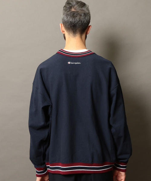 Champion（チャンピオン）の「【別注】 ＜CHAMPION(チャンピオン）＞ REVERSE WEAVE LINE L/S TEE/Tシャツ<br> ◆（Tシャツ/カットソー・メンズ・ホワイト/ライトグレー/ブラック/ネイビー・MEDIUM/LARGE/SMALL/X-LARGE）」の16枚目の写真