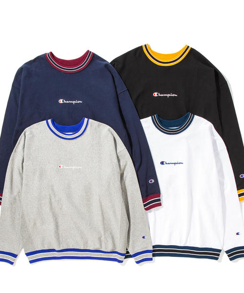 Champion（チャンピオン）の「【別注】 ＜CHAMPION(チャンピオン）＞ REVERSE WEAVE LINE L/S TEE/Tシャツ<br> ◆（Tシャツ/カットソー・メンズ・ホワイト/ライトグレー/ブラック/ネイビー・MEDIUM/LARGE/SMALL/X-LARGE）」の7枚目の写真