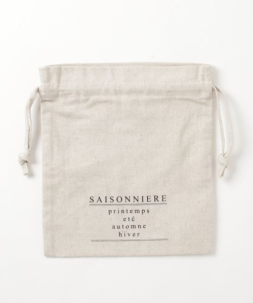 LOWRYS FARM（ローリーズファーム）の「アルファベットキンチャク　805163（ポーチ・レディース・ホワイト/ベージュ/ピンク/ブラウン/カーキ/イエロー・FREE）」の4枚目の写真