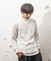 MinoriTY | 7G片畦ルーズシルエットモックネックニット(ニット/セーター)