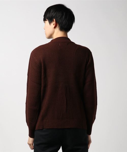 MinoriTY（マイノリティ）の「7G片畦ルーズシルエットモックネックニット（ニット/セーター・メンズ・ネイビー/ブラック/ベージュ/オレンジ/ワイン/グレー/ホワイト/ブラウン・L/M）」の18枚目の写真