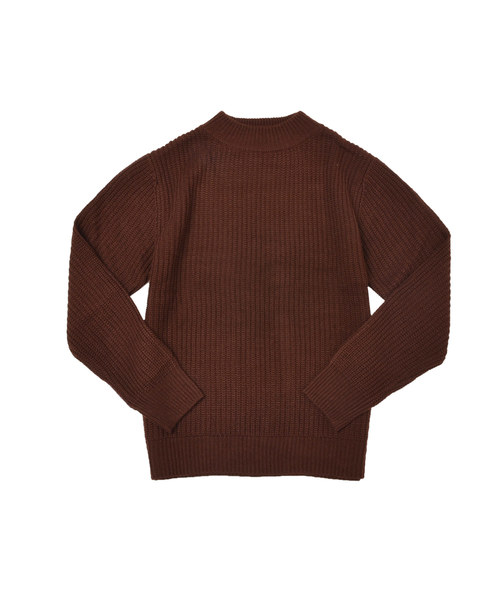 MinoriTY（マイノリティ）の「7G片畦ルーズシルエットモックネックニット（ニット/セーター・メンズ・ネイビー/ブラック/ベージュ/オレンジ/ワイン/グレー/ホワイト/ブラウン・L/M）」の22枚目の写真