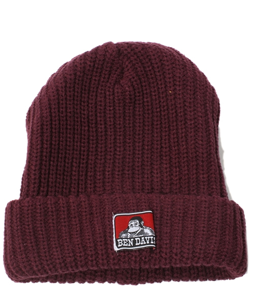 BEN DAVIS(ベンデイビス)の「BEN DAVIS "acryl" KNIT CAP(ニットキャップ/ビーニー・メンズ・ヘザーグレー/オレンジ系その他/ヘザーチャコール/バイオレット/ダークブルー/ブルー/ライトグリーン/オレンジ/ブラック/ダークグリーン/ネイビー/ブラウン/パープル/サックスブルー/オリーブ/レッド/アクア/ダークブラウン/カーキ/エンジ/マジェンタ/レモンイエロー/ホワイト/オフホワイト・FREE)」の17枚目の写真