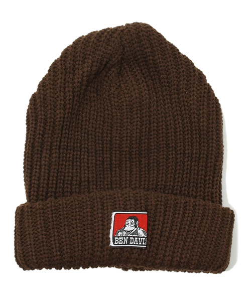 BEN DAVIS(ベンデイビス)の「BEN DAVIS "acryl" KNIT CAP(ニットキャップ/ビーニー・メンズ・ヘザーグレー/オレンジ系その他/ヘザーチャコール/バイオレット/ダークブルー/ブルー/ライトグリーン/オレンジ/ブラック/ダークグリーン/ネイビー/ブラウン/パープル/サックスブルー/オリーブ/レッド/アクア/ダークブラウン/カーキ/エンジ/マジェンタ/レモンイエロー/ホワイト/オフホワイト・FREE)」の8枚目の写真