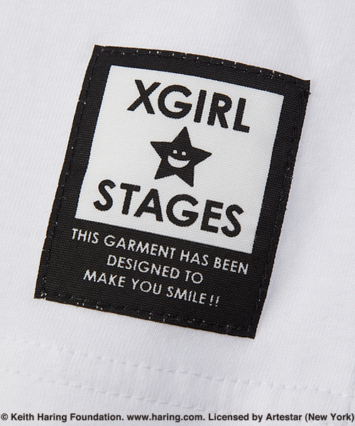X-girl Stages(エックスガールステージス)の「S/S TEE “Keith Haring” (4T~7T)(Tシャツ/カットソー・キッズ・ホワイト/ブラック・4T/5T/6T/7T)」の10枚目の写真