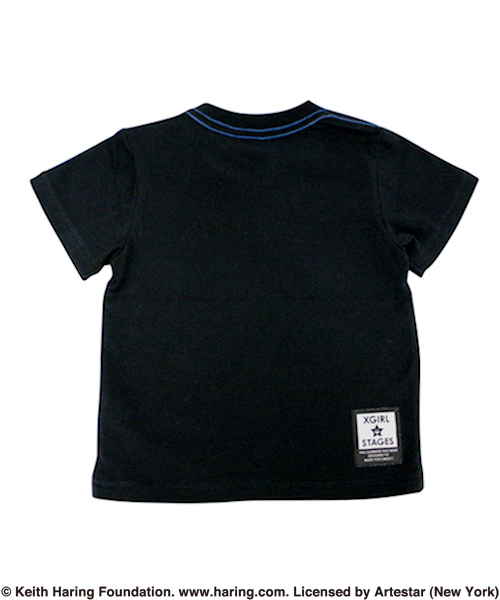 X-girl Stages(エックスガールステージス)の「S/S TEE “Keith Haring” (4T~7T)(Tシャツ/カットソー・キッズ・ホワイト/ブラック・4T/5T/6T/7T)」の5枚目の写真