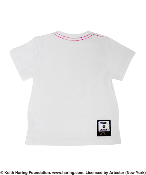 X-girl Stages(エックスガールステージス)の「S/S TEE “Keith Haring” (4T~7T)(Tシャツ/カットソー・キッズ・ホワイト/ブラック・4T/5T/6T/7T)」の6枚目の写真
