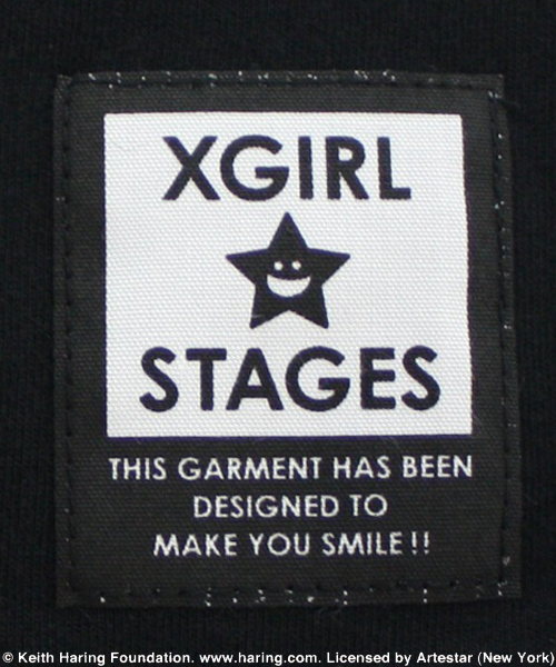 X-girl Stages(エックスガールステージス)の「S/S TEE “Keith Haring” (4T~7T)(Tシャツ/カットソー・キッズ・ホワイト/ブラック・4T/5T/6T/7T)」の7枚目の写真