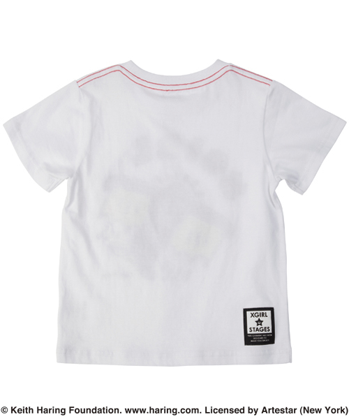 X-girl Stages(エックスガールステージス)の「S/S TEE “Keith Haring” (4T~7T)(Tシャツ/カットソー・キッズ・ホワイト/ブラック・4T/5T/6T/7T)」の11枚目の写真