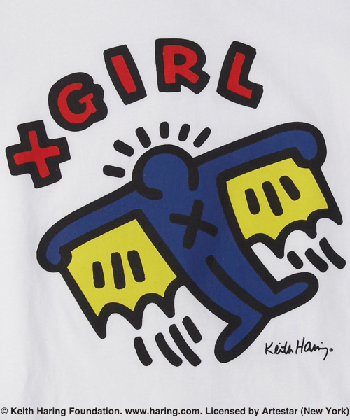 X-girl Stages(エックスガールステージス)の「S/S TEE “Keith Haring” (4T~7T)(Tシャツ/カットソー・キッズ・ホワイト/ブラック・4T/5T/6T/7T)」の12枚目の写真