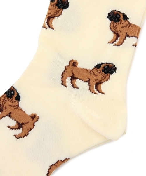 BEAMS BOY（ビームスボーイ）の「◎FOR BARE FEET / ジャカード ソックス 13FW（ソックス/靴下・レディース・ホワイト/ホワイト系その他/その他1/ナチュラル/ブラック/インディゴブルー/ネイビー/その他2/その他3/オフホワイト/その他4・ONE SIZE）」の22枚目の写真