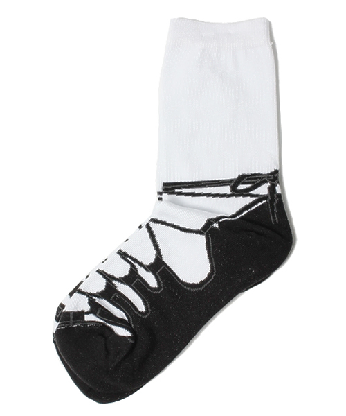 BEAMS BOY（ビームスボーイ）の「◎FOR BARE FEET / ジャカード ソックス 13FW（ソックス/靴下・レディース・ホワイト/ホワイト系その他/その他1/ナチュラル/ブラック/インディゴブルー/ネイビー/その他2/その他3/オフホワイト/その他4・ONE SIZE）」の2枚目の写真