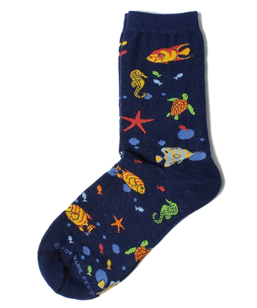 BEAMS BOY（ビームスボーイ）の「◎FOR BARE FEET / ジャカード ソックス 13FW（ソックス/靴下・レディース・ホワイト/ホワイト系その他/その他1/ナチュラル/ブラック/インディゴブルー/ネイビー/その他2/その他3/オフホワイト/その他4・ONE SIZE）」の8枚目の写真