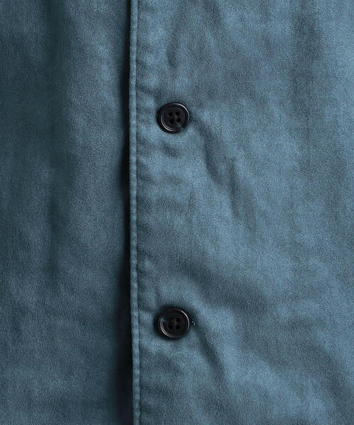 green label relaxing（グリーンレーベルリラクシング）の「MC スエードライク ボックス レギュラー シャツ ◆（シャツ/ブラウス・メンズ・ブラック/ターコイズブルー/モカ・S/M/L/XL）」の12枚目の写真