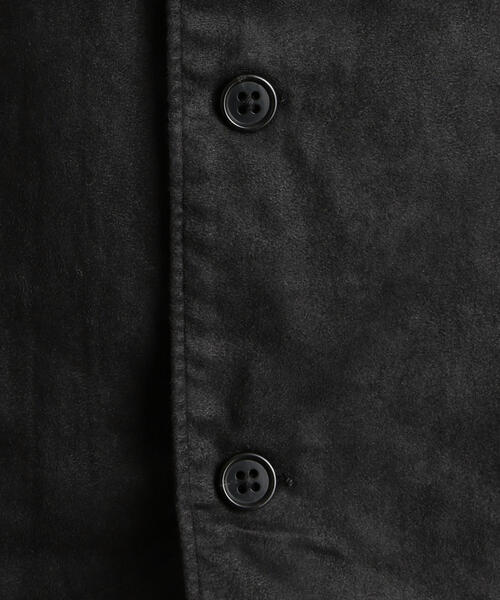 green label relaxing（グリーンレーベルリラクシング）の「MC スエードライク ボックス レギュラー シャツ ◆（シャツ/ブラウス・メンズ・ブラック/ターコイズブルー/モカ・S/M/L/XL）」の13枚目の写真