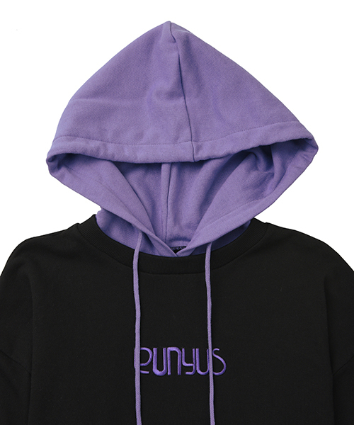 PUNYUS（プニュズ）の「バイカラーロゴパーカー（パーカー・レディース・ブラック/ピンク/グリーン・1/2/4/3）」の10枚目の写真