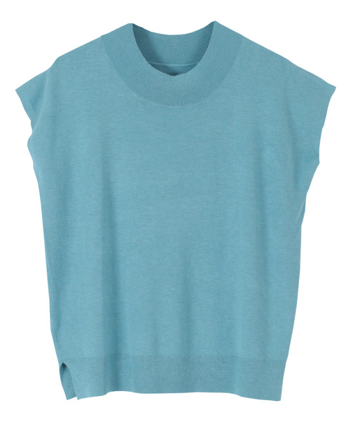 titivate(ティティベイト)の「ベーシックフレンチスリーブライトニット(ニット/セーター・レディース・イエロー/ブラウン/オフホワイト/杢グレー/ブラック/ライトブルー/レッド/ブルー/グリーン/ライトカーキ/ベージュ/ラベンダー/ライトブラウン/パープル/ライトグレー/ピンク系その他/ブラウン系その他/ライトベージュ/グリーン系その他/ダークオレンジ/グレイッシュベージュ/アイボリー/グリーン系その他2/ホワイト系その他/ホワイト系その他2/ダークブラウン/ネイビー/ブルー系その他・FREE)」の20枚目の写真