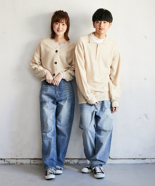 PairPair（ペアペア）の「袖透かし編みVネックカーディガン（カーディガン/ボレロ・レディース・ラベンダー/ライトベージュ・FREE）」の20枚目の写真