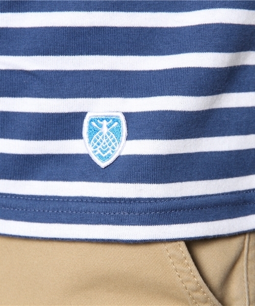 fennica Men's(フェニカメンズ)の「ORCIVAL / ショートスリーブボーダーバスクシャツ(Tシャツ/カットソー・メンズ・ワイン/インディゴブルー・3/4)」の10枚目の写真