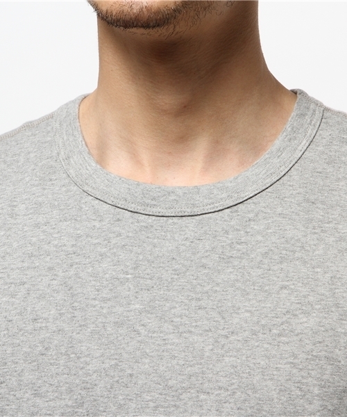 three dots(スリードッツ)の「Josh クルーネックTシャツ(Tシャツ/カットソー・メンズ・杢グレー/ホワイト/ネイビー/ブラック・SMALL/MEDIUM/LARGE/X-LARGE)」の5枚目の写真
