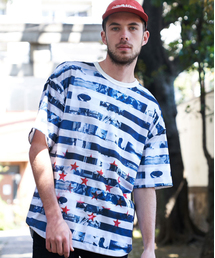 JE-リバーシブル・フラッグ 半袖Tシャツ