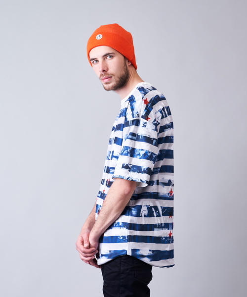 JACKROSE（ジャックローズ）の「JE-リバーシブル・フラッグ 半袖Tシャツ（Tシャツ/カットソー・メンズ・ホワイト/ブラック/パープル・M/L）」の17枚目の写真