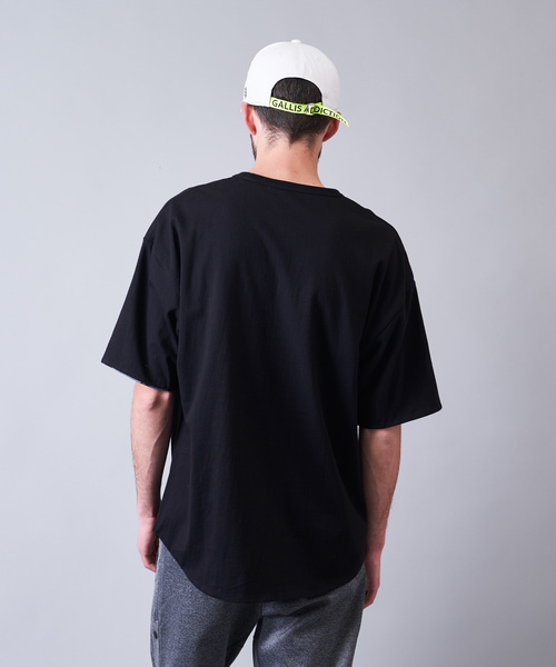 JACKROSE（ジャックローズ）の「JE-リバーシブル・フラッグ 半袖Tシャツ（Tシャツ/カットソー・メンズ・ホワイト/ブラック/パープル・M/L）」の8枚目の写真