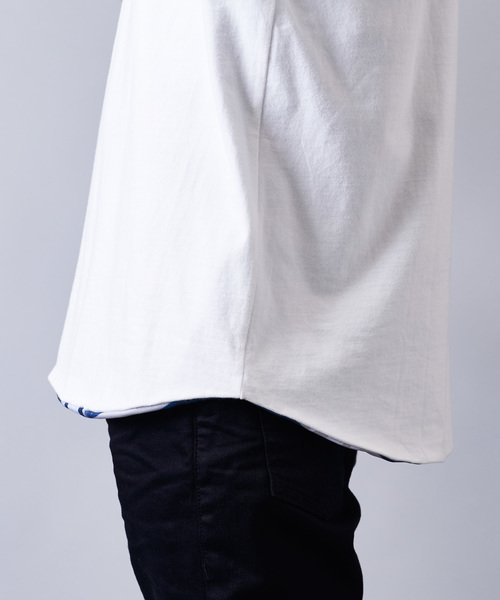 JACKROSE（ジャックローズ）の「JE-リバーシブル・フラッグ 半袖Tシャツ（Tシャツ/カットソー・メンズ・ホワイト/ブラック/パープル・M/L）」の11枚目の写真