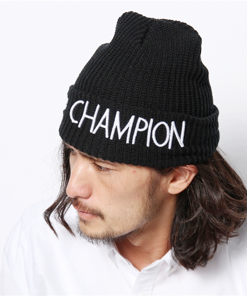 And A（アンドエー）の「メランジチャンピオンニットキャップ (Champion/チャンピオン)（ニットキャップ/ビーニー・メンズ・レッド/グレー/ブラック/グリーン/ブルー・FREE）」の9枚目の写真