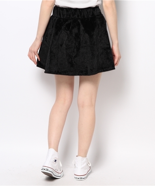 WEGO(ウィゴー)の「起毛フレアスカート(スカート・レディース・ブラック/ブルー/レッド/パープル・FREE)」の5枚目の写真