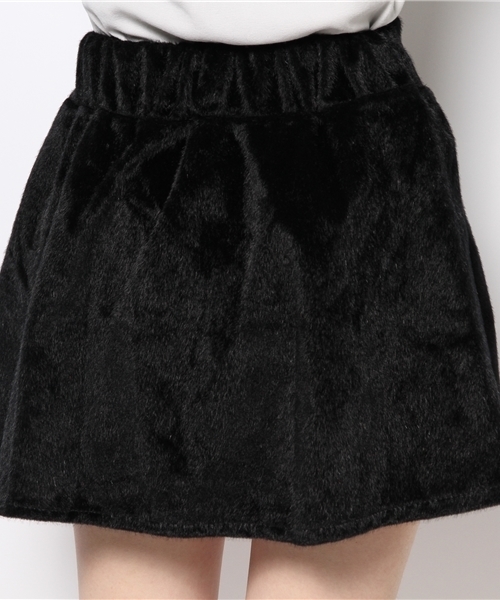 WEGO(ウィゴー)の「起毛フレアスカート(スカート・レディース・ブラック/ブルー/レッド/パープル・FREE)」の7枚目の写真