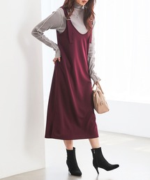 cross linen ジャンスカレッド ジャンパースカート（レッド/赤色系）ファッション通販 - ZOZOTOWN