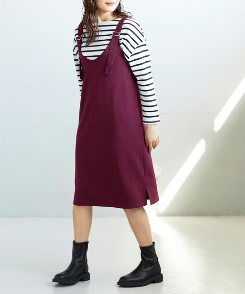 GeeRA（ジーラ）の「上品ジャンパースカート（選べる2丈）（ジャンパースカート・レディース・ワイン/ブラック/カーキ/モカ/ブラック系その他/ワインレッド/ダークベージュ/キャメル/ブラウン系その他/カーキオリーブ・MEDIUM/LARGE/X-LARGE/SMALL/XX-LARGE）」の17枚目の写真