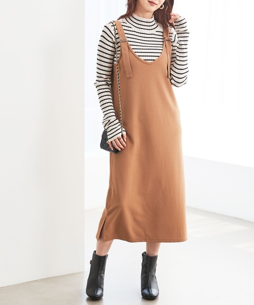 GeeRA（ジーラ）の「上品ジャンパースカート（選べる2丈）（ジャンパースカート・レディース・ワイン/ブラック/カーキ/モカ/ブラック系その他/ワインレッド/ダークベージュ/キャメル/ブラウン系その他/カーキオリーブ・MEDIUM/LARGE/X-LARGE/SMALL/XX-LARGE）」の22枚目の写真