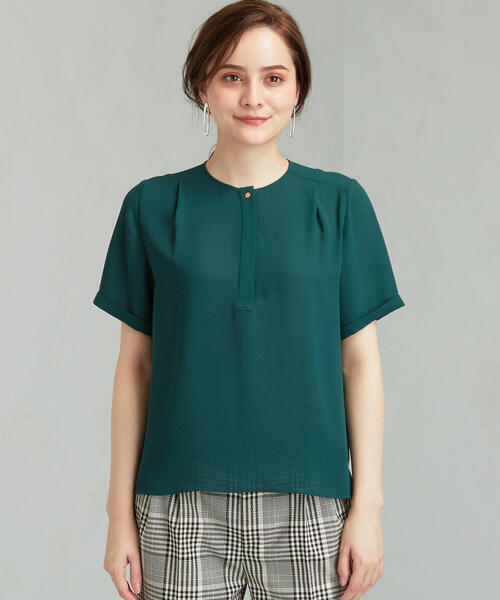 「green label relaxing」 長袖ブラウス FREE ダークグレー レディース green label relaxing（グリーンレーベルリラクシング）の