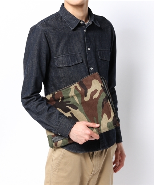 SHIPS JET BLUE（シップスジェットブルー）の「JB: リバーシブル/クラッチバッグ（クラッチバッグ・メンズ・ライトグリーン/オリーブ/ブラック/ネイビー/ナチュラル・ONE SIZE）」の8枚目の写真