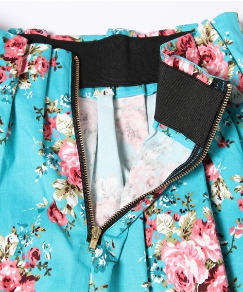 one after another NICE CLAUP（ワンアフターアナザーナイスクラップ）の「【ナイスクラップ】花柄ﾌﾚｱｽｶｰﾄ（スカート・レディース・ネイビー/ベージュ/グリーン・FREE）」の11枚目の写真