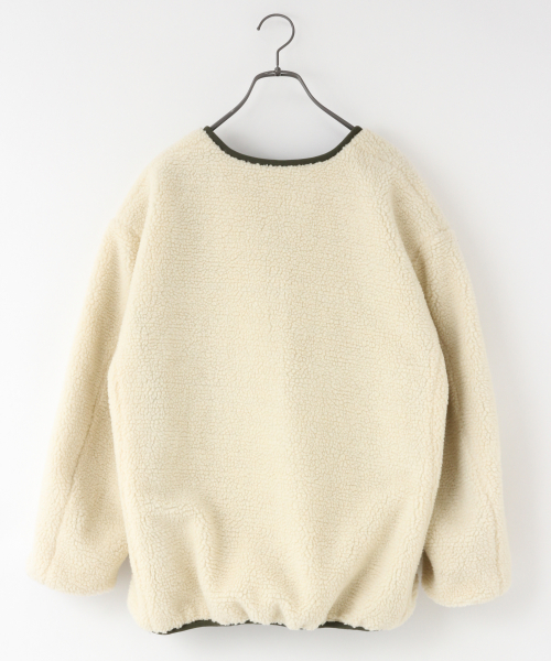 LOWRYS FARM（ローリーズファーム）の「リバーシブルボアブルゾン　847079（ブルゾン・レディース・チャコールグレー/ベージュ/アイボリー/ブラウン・FREE）」の15枚目の写真