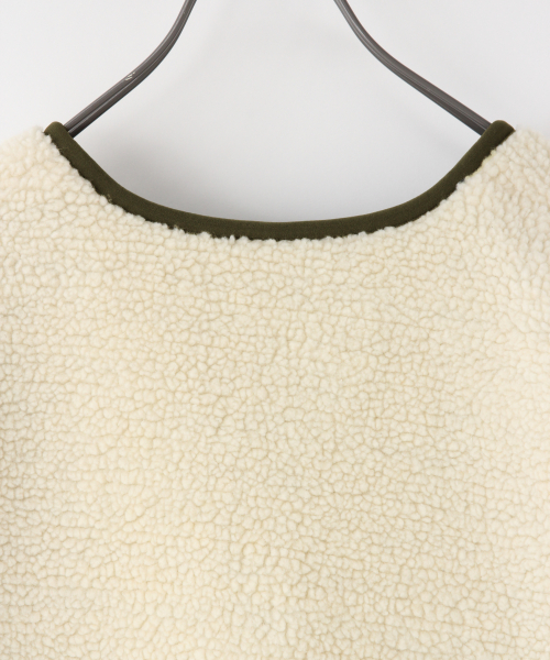 LOWRYS FARM（ローリーズファーム）の「リバーシブルボアブルゾン　847079（ブルゾン・レディース・チャコールグレー/ベージュ/アイボリー/ブラウン・FREE）」の16枚目の写真