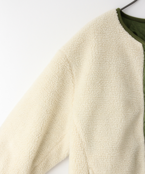 LOWRYS FARM（ローリーズファーム）の「リバーシブルボアブルゾン　847079（ブルゾン・レディース・チャコールグレー/ベージュ/アイボリー/ブラウン・FREE）」の18枚目の写真