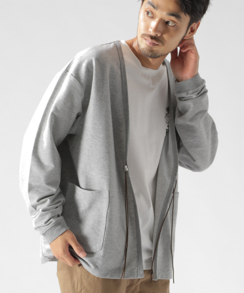 BAYFLOW（ベイフロー）の「ツイルコンチョカーディガン（カーディガン/ボレロ・メンズ・ベージュ/グレー/チャコール・MEDIUM/LARGE）」の15枚目の写真