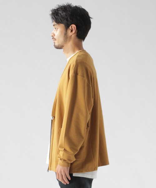 BAYFLOW（ベイフロー）の「ツイルコンチョカーディガン（カーディガン/ボレロ・メンズ・ベージュ/グレー/チャコール・MEDIUM/LARGE）」の7枚目の写真