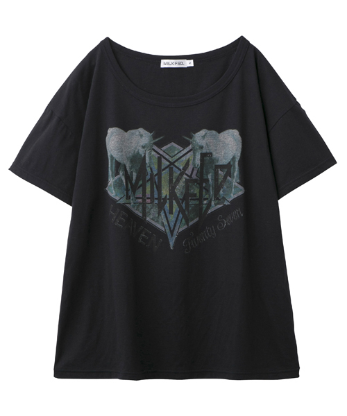 MILKFED.（ミルクフェド）の「S/S BIG TEE METAL　（Tシャツ/ユニコーン）（Tシャツ/カットソー・レディース・ホワイト/ブラック/アッシュグレー・SMALL/MEDIUM）」の3枚目の写真