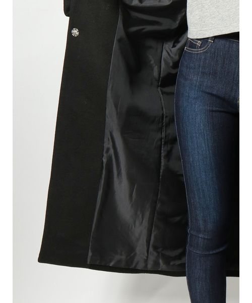 EMODA（エモダ）の「ワイドモッサコート（チェスターコート・レディース・ブラック/ベージュ/ブラウン/グレー/その他・FREE）」の10枚目の写真