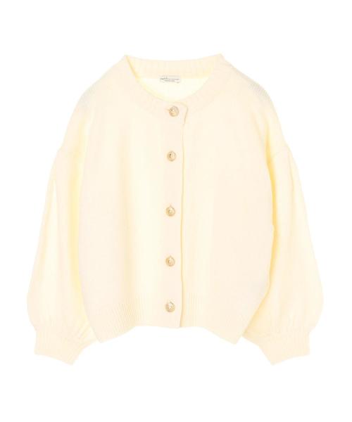 earth music&ecology（アースミュージックアンドエコロジー）の「・レトロ釦ニットカーディガン ＊（カーディガン/ボレロ・レディース・ブラック/サックスブルー/グリーン/アイボリー/杢グレー/テラコッタ・FREE）」の20枚目の写真