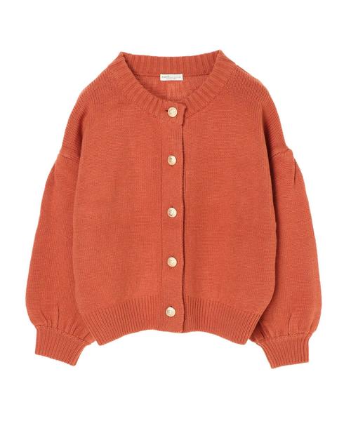 earth music&ecology（アースミュージックアンドエコロジー）の「・レトロ釦ニットカーディガン ＊（カーディガン/ボレロ・レディース・ブラック/サックスブルー/グリーン/アイボリー/杢グレー/テラコッタ・FREE）」の17枚目の写真