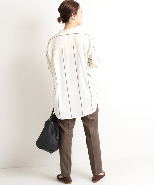 IENA(イエナ)の「サキソニーストレッチパンツ◆(その他パンツ・レディース・ベージュ/ネイビー/ブラウン/アイボリー・40/38/36/34)」の13枚目の写真