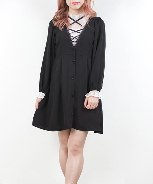 Rojita ロジータ の レースレイヤードvあきop ワンピース Wear