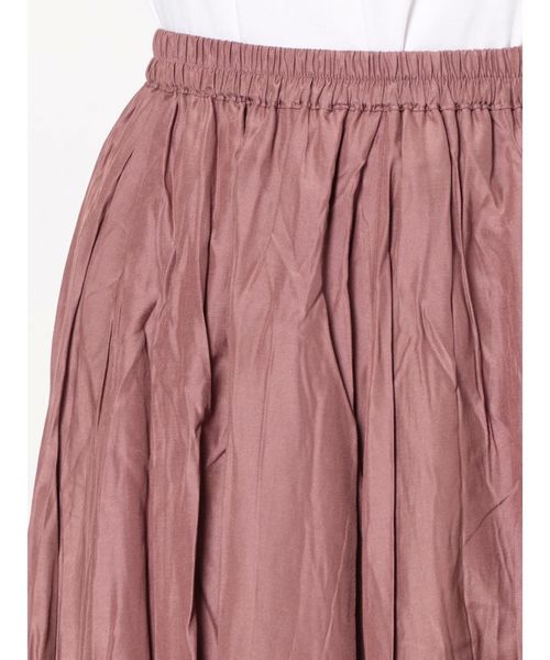 Ungrid（アングリッド）の「ソフトリンクルサテンマキシスカート（スカート・レディース・パープル/カーキ/アイボリー・FREE）」の14枚目の写真